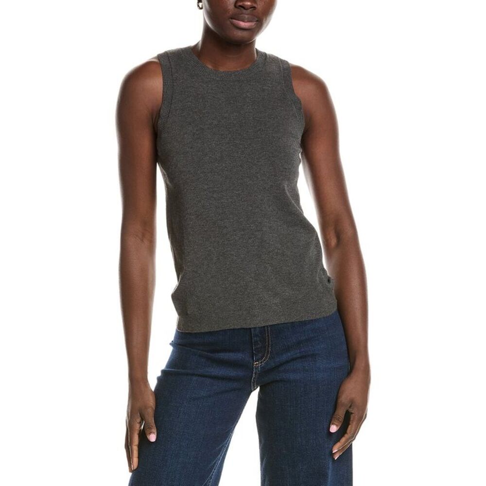 Minnie Rose Womens Knit Tank Top, Gray